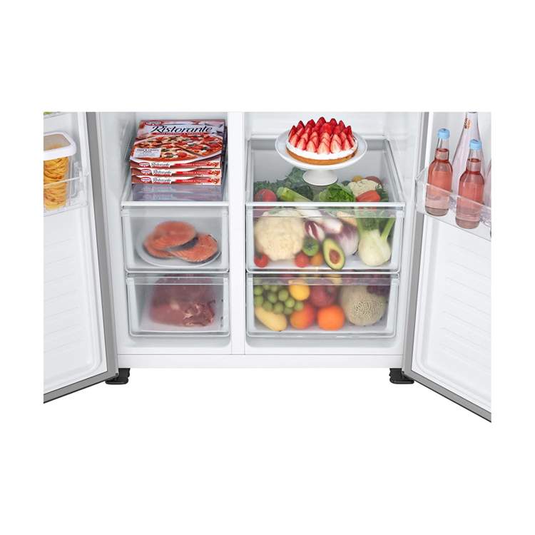LG Kulkas Side by Side Total No Frost dan Smart Inverter Compressor 509 L - GCFB507PQAM